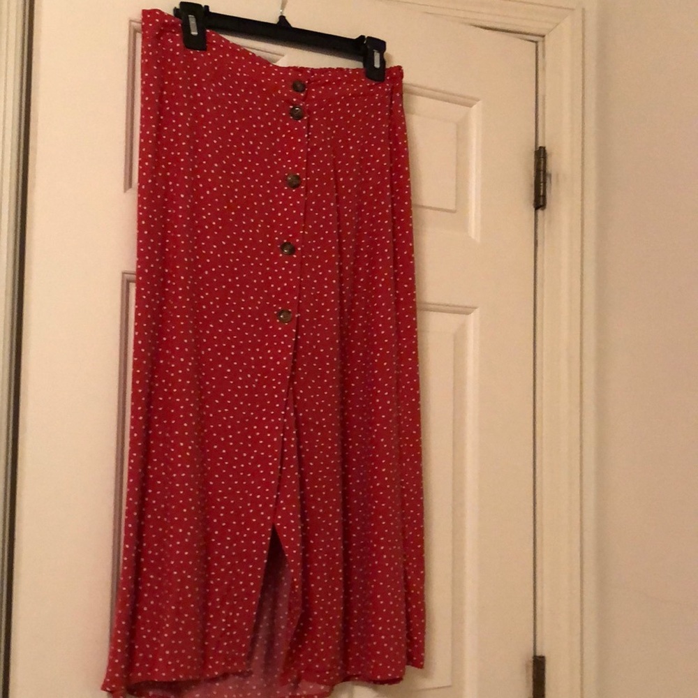 3 season skirt, polka dots, great with boots